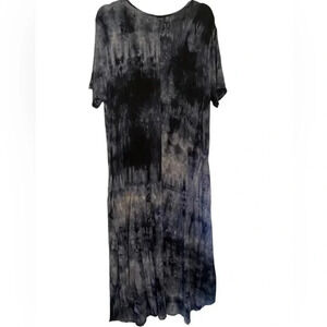 Simply Southern tie dye blue maxi summer dress
